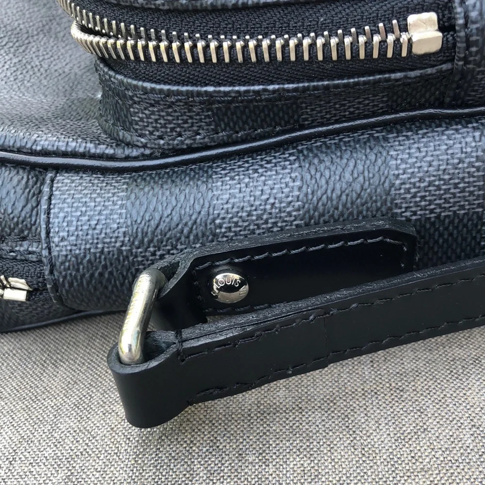 LOUIS VUITTON Damier Graphite Amazone Crossbody with Palladium Accents